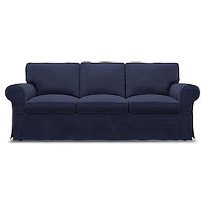 IKEA Ektorp 3 Seat Sofa Cover Chunky Corduroy Regular Fit With Piping Machine Washable miniinthebox