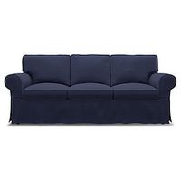 IKEA Ektorp 3 Seat Sofa Cover Chunky Corduroy Regular Fit With Piping Machine Washable miniinthebox