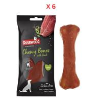 Pets Unlimited Chewy Bone with Duck Large Dog Treats 90g Pack Of 6