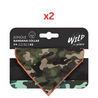 M-Pets Wild Jungle Bandana Collar XS (Pack of 2)