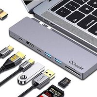 QGeeM USB C Hub Dock for Macbook Pro Xiaomi SD TF Micro SD Card Readers Dual HDMI PD Multi 3.0 USB Hub Type C Charger Adapter Splitter Type-C Hub for Laptops Tablets iPad Pro Computer P Lightinthebox - thumbnail