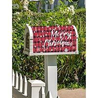 1pcs Mailbox Cover Merry Christmas Letter Pattern Printed Dustproof Mailbox Cover miniinthebox - thumbnail