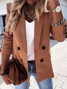 Casual Loose Check Print Cardigan Blazer