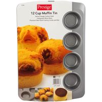 Prestige Muffin Tin with Bottom Design 12 Cup, PR57983