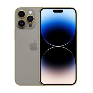 Apple iPhone 15 Pro Max (Craft Customized), 512GB, Edge of Gold, Natural Titanium