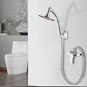 High Pressure Shower Head Bracket Hose Set 360 Degree Adjustment Water Saving Handheld Shower Head Bath Nozzle SPA Rainfall Turbo Shower Head Set for Bathroom miniinthebox