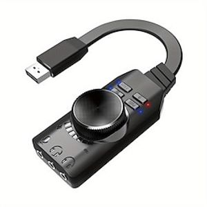 7.1 Channel External USB Computer Game Audio Card For Gaming External USB 3.5mm Adapter Audio Card Plug And Play PC Laptop Lightinthebox