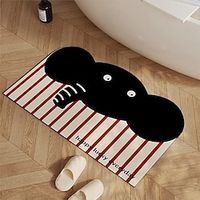 Diatomaceous Mud Quick Drying Anti Slip Foot Mat Christmas Elephant Bathroom Water Absorbing Floor Mat Soft Toilet Bathroom Dirt Resistant Floor Mat Lightinthebox - thumbnail