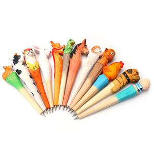 Novel Chinese Zodiac Shape Ball-point Pen Handmade Sculptural Craft Pen Creative Stationary Gift