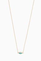 Eye Turquoise Enamel Gold Necklace Eye Turquoise Enamel Gold Necklace