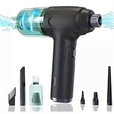 3 In 1 Cordless Vacuum Cleaner Compressed Air Duster Wireless Dust Blower Electric Air Pump Portable Rechargeable Air Cleaner Vacum For Computer Keyboard Sofa Car Home Office Lightinthebox