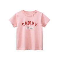 Kids Girls' T shirt Letter Casual Short Sleeve Fashion 7-13 Years Summer Pink Lightinthebox - thumbnail