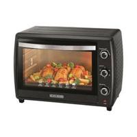 Black & Decker 2200W 70L Toaster Oven 90-230 Temp Setting, Double Grill With Convection And Glass Door For Safety+Multiple Accessories Toasting Baking Broiling TRO70RDG-B5 2 Years Warranty, Black