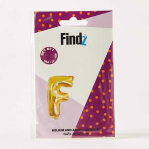 Findz Solid Letter 'F' Helium Balloon