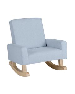 Cost Way Kids Rocking Chair with Solid Wood Legs Blue