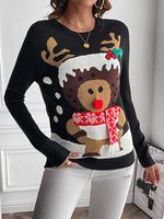 Women's Christmas Cute Elk Knitted Sweater