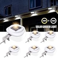 LED Solar Lights Waterproof Outdoor Garden Decorative Wall Lights Gutter Lights for Fence Garden Landscape Walkway miniinthebox - thumbnail