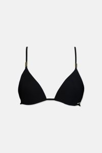 Womens Padded Unwired Bikini Top  Black