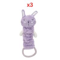 Trixie Junior Dangling Plush Toy Purple 33cm (Pack of 3)