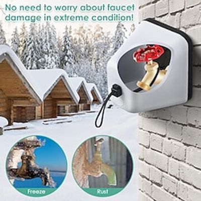 Outdoor Foam Faucet Cover for Winter, Freeze Proof Outdoor Faucet Cover Universal for Most Spigot Valve Sprinkler, to Prevent Winter Freeze and Cold Weather Insulation Lightinthebox