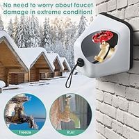 Outdoor Foam Faucet Cover for Winter, Freeze Proof Outdoor Faucet Cover Universal for Most Spigot Valve Sprinkler, to Prevent Winter Freeze and Cold Weather Insulation Lightinthebox - thumbnail