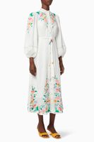 Fiesta Applique Linen Dress - thumbnail