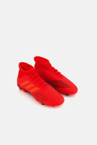 Kids Boys Predator 19.1 FG J Lace Up Shoes  Red