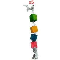 Pets Club Natural Wooden Bird Toy H-30 Cm, W-3 Cm (Pack of 5) - thumbnail