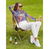 Women's Golf Polo Shirt Pink Blue Sky Blue Long Sleeve Top Ladies Golf Attire Clothes Outfits Wear Apparel miniinthebox
