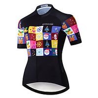 21Grams Women's Short Sleeve Cycling Jersey Summer Spandex Polyester Black / Blue Bike Jersey Top Mountain Bike MTB Road Bike Cycling Quick Dry Moisture Wicking Breathable Sports Clothing Apparel miniinthebox - thumbnail