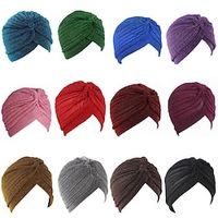 Men's Women's Arabian Muslim Hat Turban For Ramadan Dubai Islamic Arabic Adults' Solid Color Lightinthebox - thumbnail