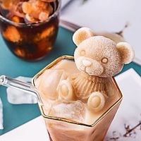 Bear Shape Ice Cube Trays Cute Vividly Solid Color Ice Cube Tray with Lid Food Mold for Ice Cream Chocolate miniinthebox - thumbnail