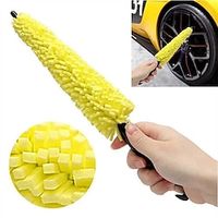 1pc Auto Car Sponge Wheel Brush Tire Rim Cleaner Vehicle Truck, Motorcycle Cleaning Tools, Wash Brush Plastic Handle miniinthebox - thumbnail