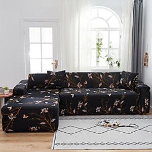 Slipcovers Stretch Sofa Cover Floral Print Couch Cover Dustproof Furniture Protector Super Soft Fabric Fit for Armchair/Loveseat/Three Seater/Four Seater/L shaped sofa miniinthebox