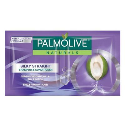 Palmolive Naturals Silky Straight Shampoo & Conditioner 15Ml