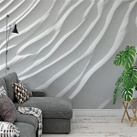 Stripes Wallpaper Mural Nordic Style White Stripe Wall Covering Sticker Peel and Stick Removable PVCVinyl Material Self AdhesiveAdhesive Required Wall Decor for Living Room Kitchen Bathroom Lightinthebox - thumbnail