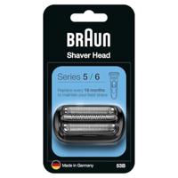 Braun Series 5, Cassette 53B Electric Shaver Head Replacement, Black For Series 5 & 6 Shaver (New Generation)