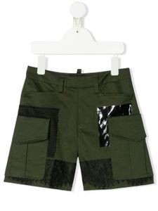 Dsquared2 Kids lace detail short shorts - Green