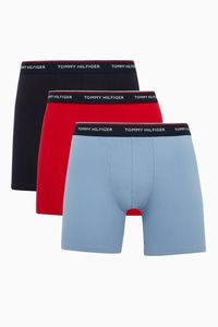 Logo Boxer Shorts in Cotton, Set of 3