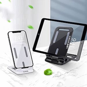 Phone Stand Portable Foldable Slip Resistant Phone Holder for Desk Bedside Selfies  Vlogging  Live Streaming Compatible with Tablet All Mobile Phone Phone Accessory Lightinthebox