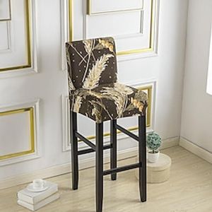 Stretch Bar Stool Cover Pub Counter Stool Chair Slipcover for Dining Room Cafe Furniture Seat Cover Stretch Protectors Non Slip with Elastic Bottom miniinthebox