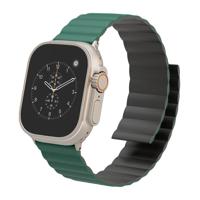 Levelo Cosmo Watch Strap for Apple Watch Ultra 49mm/Series 8 45mm/Galaxy Watch 22mm - Black/Green - thumbnail