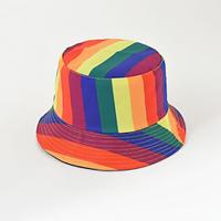 LGBT Rainbow Fisherman Hat Adult Sunshade Flat Top Hat Outdoor Outgoing Activities Sunscreen Bowl Hat Decoration Lightinthebox