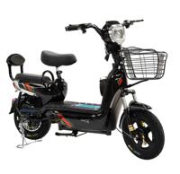 Megastar Megawheels Trendy Pedal Assist 48 V Scooter Double Seats With Basket - Black (UAE Delivery Only)