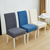 Home Decor Chair Cover Waterproof Washable Adjustable Chair Covers Set Dining Room Stretch Jacquard Spandex Seat Slipcover Removable High Back Chairs Cover Lightinthebox