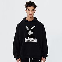 Unisex Hoodie Cartoon Print Casual Casual Hoodies Sweatshirts  Blue Yellow Khaki Lightinthebox - thumbnail