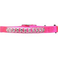 Petmate 3 - 8 Inch X 8 - 10 Inch Cat Elastic Collar, Pink Bling