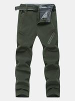 Mens Big Size Outdoor Durable Thick Lining Warm Water-repellent Breathable Sport Pants