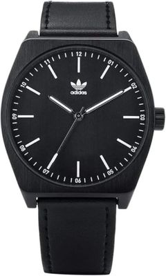 Adidas Men's Leather Analog Watch 38 mm, Black - Z05-756-00 Adidas Men's Leather Analog Watch 38 mm, Black - Z05-756-00