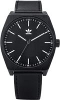 Adidas Men's Leather Analog Watch 38 mm, Black - Z05-756-00